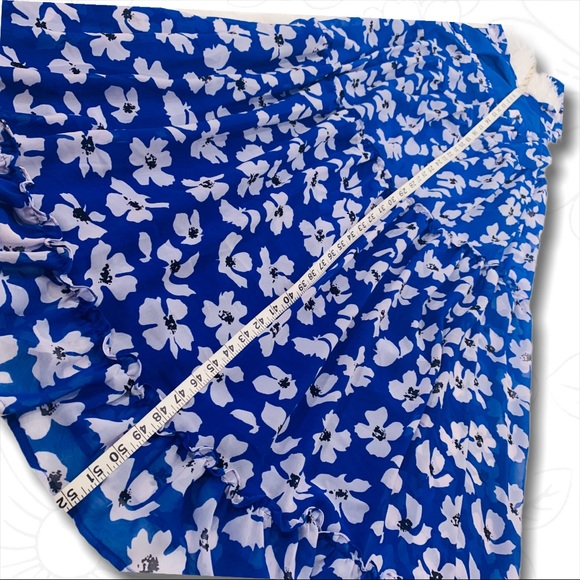 NWT - Who What Wear Blue Floral Halter Dress - SM - Picture 14 of 16